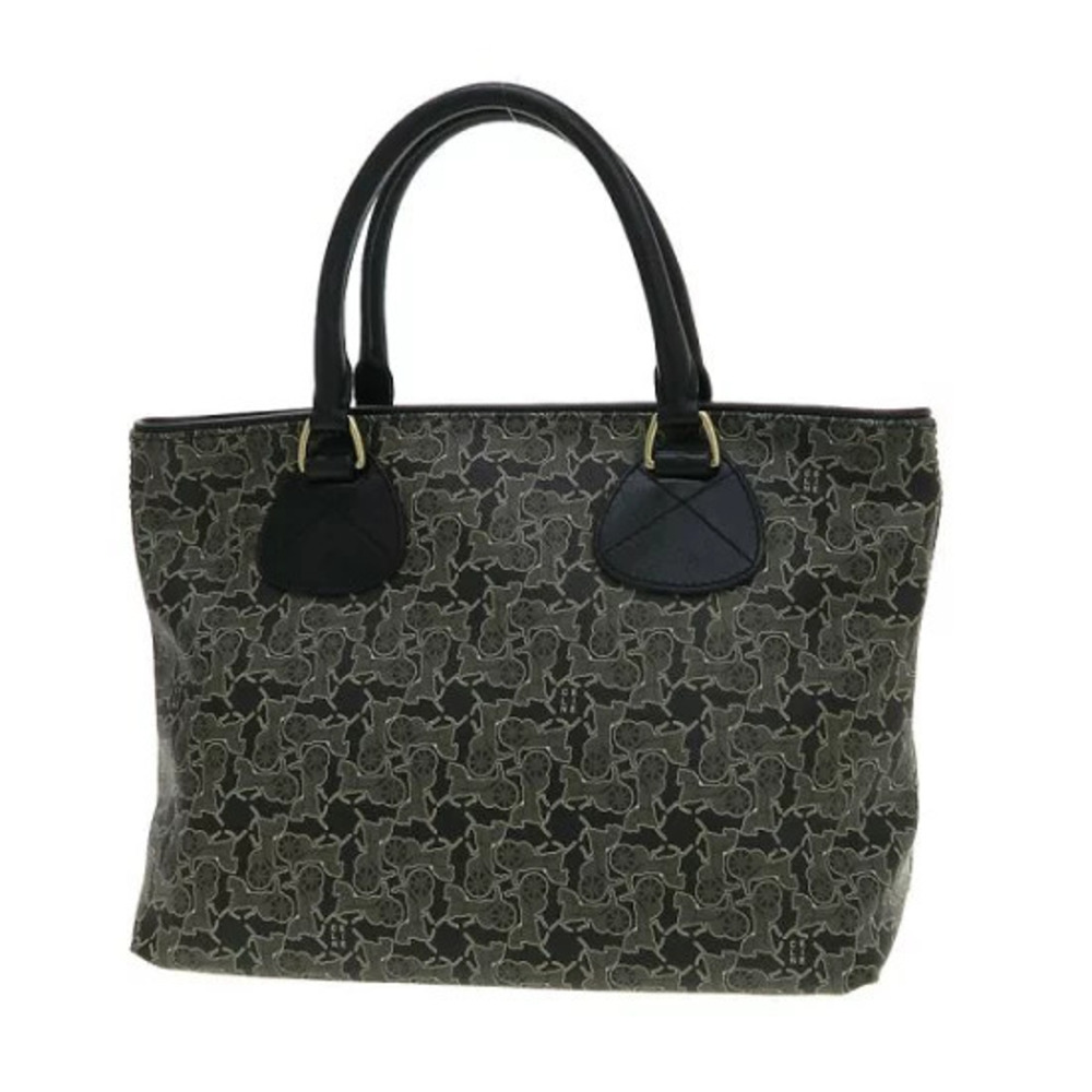 Celine Sulky tote bag Gray black canvas black